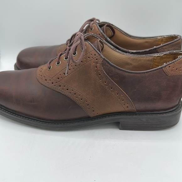 Croft & Barrow saddle brown leather Oxford shoes, size 10M